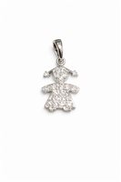 Charm Idee Preziose dal 1987 Dame in Weißgold Zircone IP.CHK18B/124